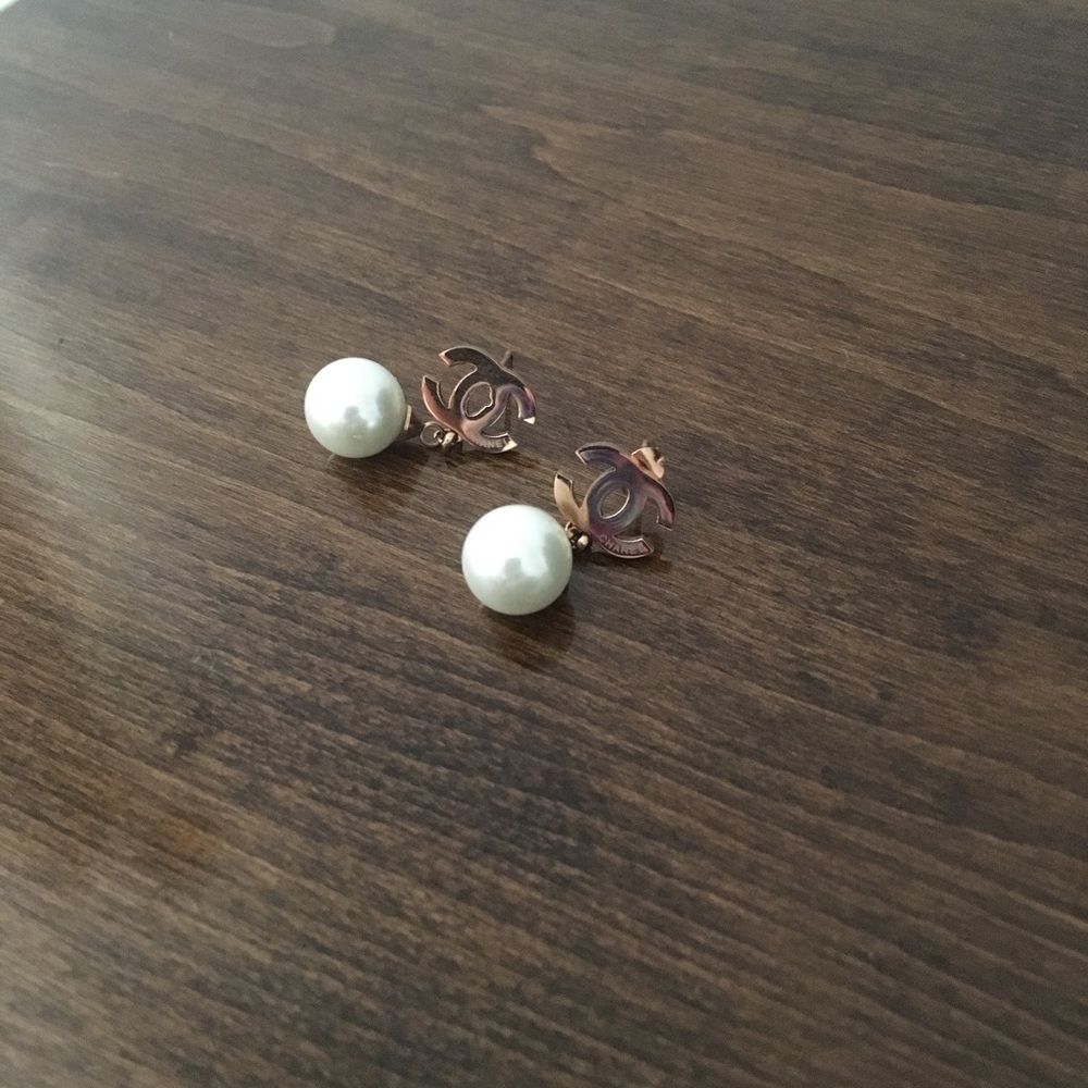 Chanel Pearl earrings.